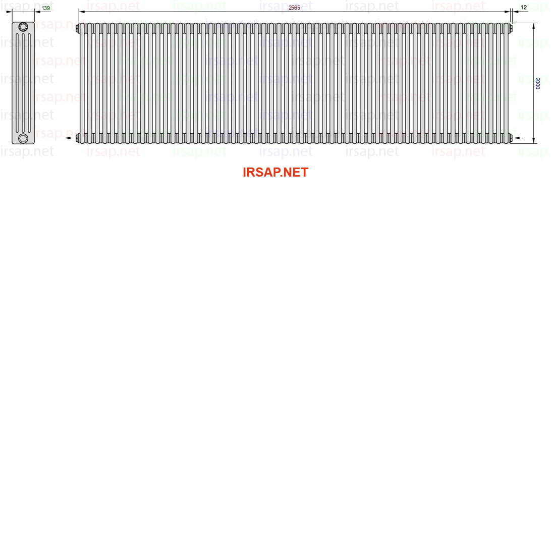 Радиатор IRSAP Tesi 42000/57 T08 CL 01